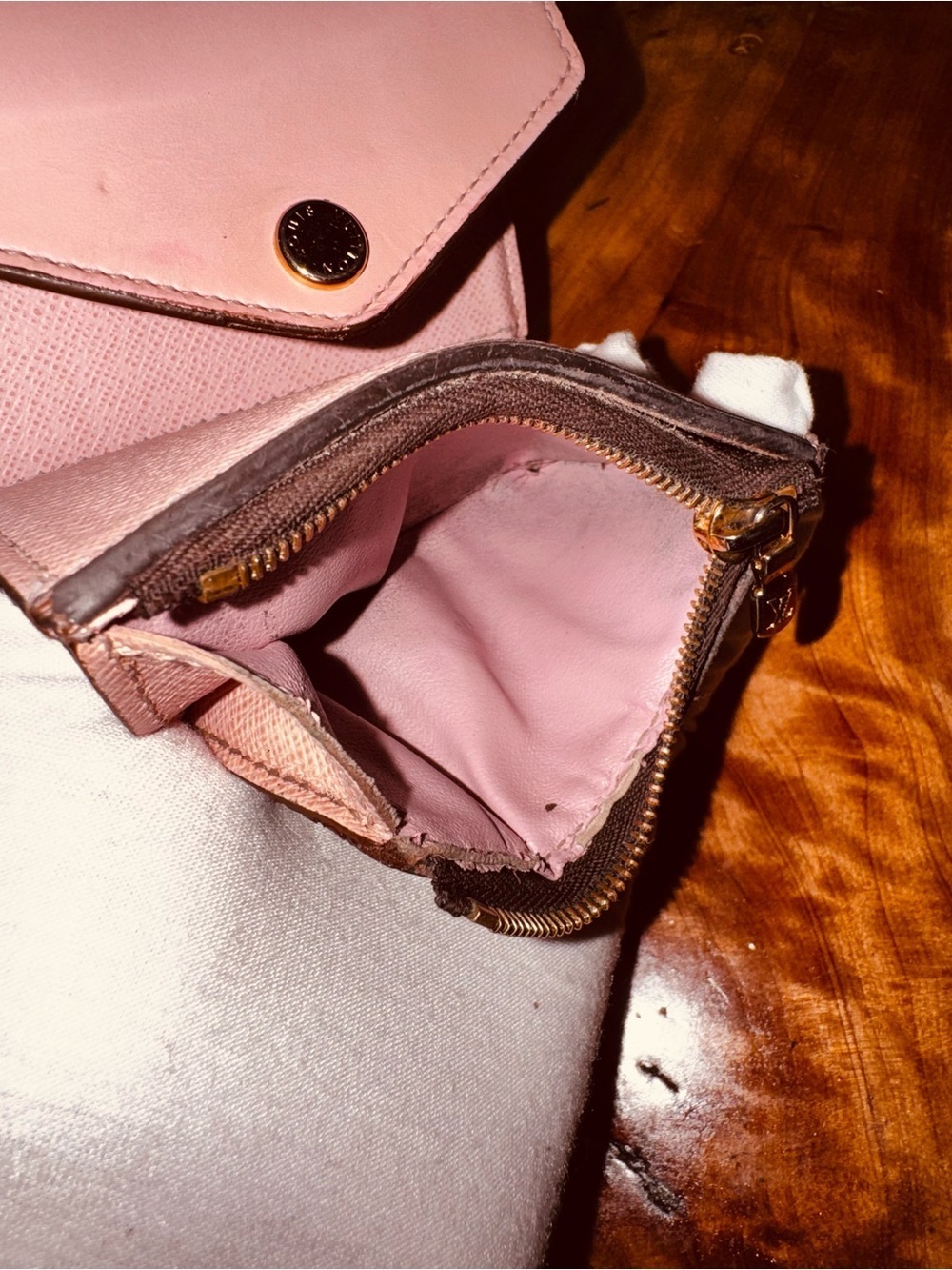 Louis Vuitton Monogram Canvas Zoe Mini Wallets Rose Ballerine - Picture 10 of 14